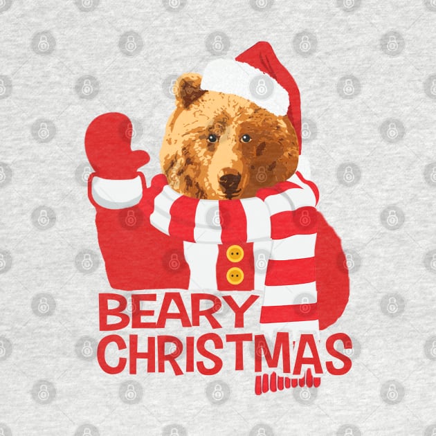 Beary Christmas Funny Bear Santa Claus by dnlribeiro88